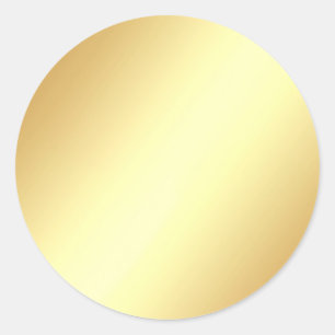 Glamouröse Imitats Gold Blank Elegante Vorlage Runder Aufkleber