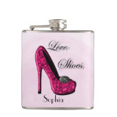 Glamouröse Killer Heels Personalisiert Hip Flask Flachmann (Vorderseite)