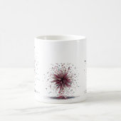 Glamouröse Kristall-Explosion Moderne Klassik Schw Kaffeetasse (Mittel)
