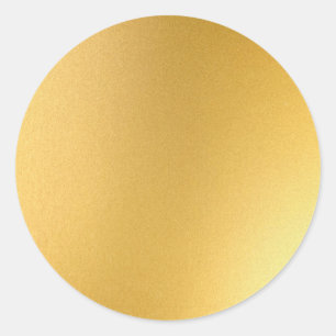 Glamouröse leere Vorlage Elegant falsches Gold Chi Runder Aufkleber