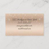 Glamouröse Mädchen personalisiert Visitenkarte (Rückseite)