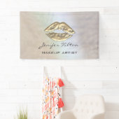 Glamouröse moderne schicke Imitate Goldlips hologr Banner (Insitu)