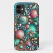 Glamouröse Muschelpracht Mintkoralle Case-Mate iPhone Hülle (Rückseite)