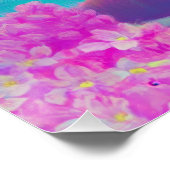 Glamouröse Neonfrau mit funkelnder Brille Poster (Ecke)