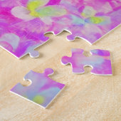 Glamouröse Neonfrau mit funkelnder Brille Puzzle (Seite)