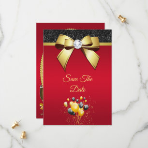 Glamouröse, romantische Geburtstagsparty Save The Date