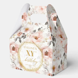 Glamouröse Rosa rustikale goldene Aquarellfarbe 80 Geschenkschachtel