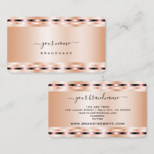 Glamouröse Rose Gold Effekte kraftvoll und elegant Visitenkarte