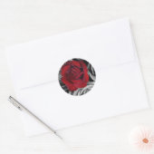 Glamouröse Rose Runder Aufkleber (Umschlag)