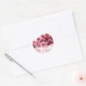 Glamouröse Rose Runder Aufkleber (Umschlag)