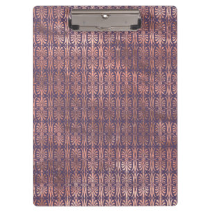 Glamouröse Roségoldfolie und Lavendel Art Deco Klemmbrett