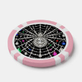 Glamouröse Spinne mit Diamantdesign verziert Pokerchips (Einzeln)