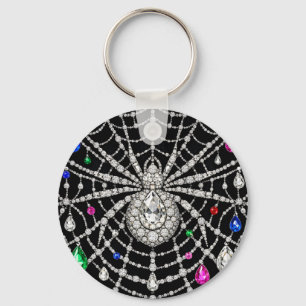 Glamouröse Spinne mit Diamantverzierung  Schlüsselanhänger