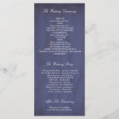 Glamouröse Vintage-Gold-Konfetti-Hochzeitsprogramm Programm (Rückseite)
