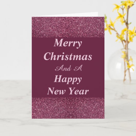 glamouröse Weihnachten und neue Jahreskarte Karte (Gelbe Blume)