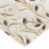 Glamouröse, weiße Gold- und Schwarzwaldmuster Kurzer Tischläufer (Ecke)