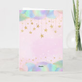 Glamouröser 70. Geburtstags-Gold-Glitzer Karte (Rückseite)