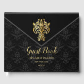 Glamouröser Abend Wedding Guest Book Gästebuch (Vorderseite)