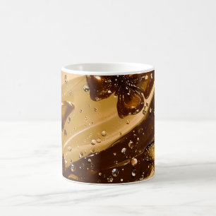 Glamouröser abstrakter goldmetallischer Schmetterl Kaffeetasse