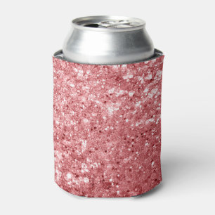 Glamouröser funkelnder rosa Glitter Dosenkühler