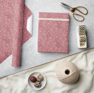 Glamouröser funkelnder rosa Glitter Geschenkpapier