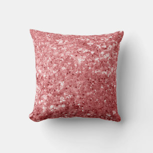 Glamouröser funkelnder rosa Glitter Kissen