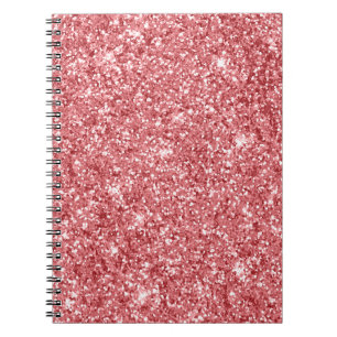 Glamouröser funkelnder rosa Glitter Notizblock
