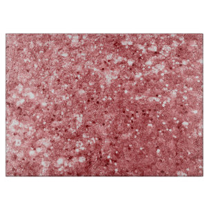 Glamouröser funkelnder rosa Glitter Schneidebrett