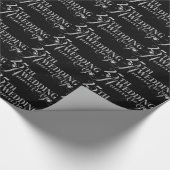 Glamouröser Glitzer 25. Hochzeitsszenario Geschenkpapier (Ecke)