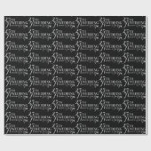 Glamouröser Glitzer 25. Hochzeitsszenario Geschenkpapier (Flach)