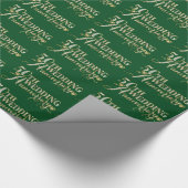 Glamouröser Glitzer 50. Hochzeitsszenario Geschenkpapier (Ecke)