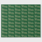 Glamouröser Glitzer 50. Hochzeitsszenario Geschenkpapier (Flach)