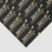 Glamouröser Glitzer 50. Hochzeitsszenario Seidenpapier (Ausschnitt)