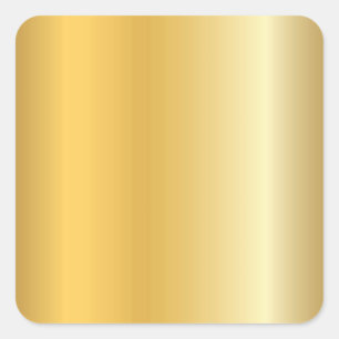 Glamouröser Goldener Look Leere Vorlage Modern Ele Quadratischer Aufkleber