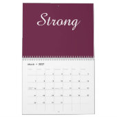 Glamouröser inspirierender Kalender (Mär 2027)