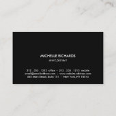 Glamouröser Kupfer-Glitzer Moderne Schönheit Visitenkarte (Rückseite)