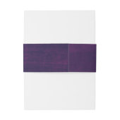 Glamouröser Lila Hintergrund mit White Script Einladungsbanderole (Rückseitenbeispiel)