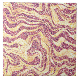 Glamouröser Marmor Blush Pink & Rose Gold Glitzer Fliese