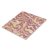 Glamouröser Marmor Blush Pink & Rose Gold Glitzer Fliese (Seite)