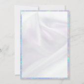 Glamouröser Opal Sweet 16 Geburtstag Einladung (Rückseite)