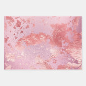 Glamouröser rosa Funkelnd Metallic-Film Geschenkpapier Set (Vorderseite)