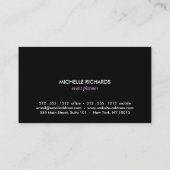 Glamouröser rosa Glitzer Moderne Schönheit Visitenkarte (Rückseite)