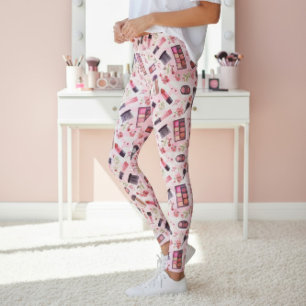 Glamouröser Schönheitskünstler Inspiriertes Make-u Leggings