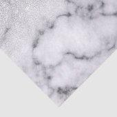 Glamouröser Silberweißer Glitzer Marmor Gradient Seidenpapier (Ausschnitt)