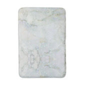 glamouröser, weißer, grauer silberner Glitzer Badematte (Vorderseite Vertikal)