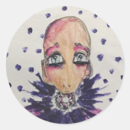 Glamouröses Baby Runder Aufkleber