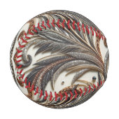 Glamouröses Barockdesign mit Glitzer und Edelstein Baseball (Vorderseite Links)