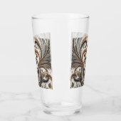 Glamouröses Barockdesign mit Glitzer und Edelstein Glas (Links)