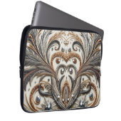 Glamouröses Barockdesign mit Glitzer und Edelstein Laptopschutzhülle (Vorne Rechts)