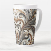 Glamouröses Barockdesign mit Glitzer und Edelstein Milchtasse (Rechte Ecke)